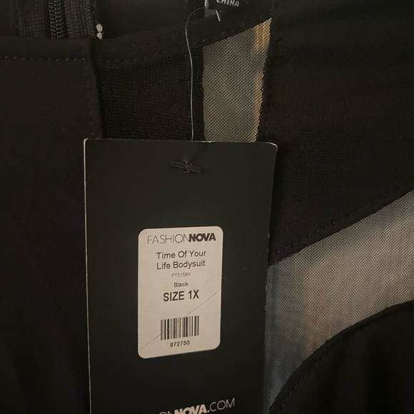 FASHION NOVA - BLACK BODYSUIT - Picture 5 of 7